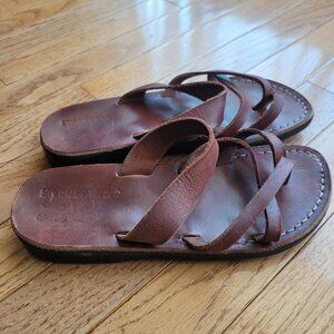 HANDMADE‎ Camel Leather Sandals from Jerusalem Sz 7.5/38